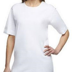 Cotton Jersey Oversized Scoopneck Tee